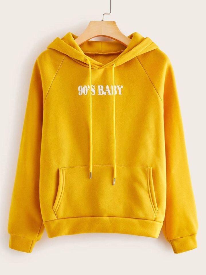 Yellow hoodie