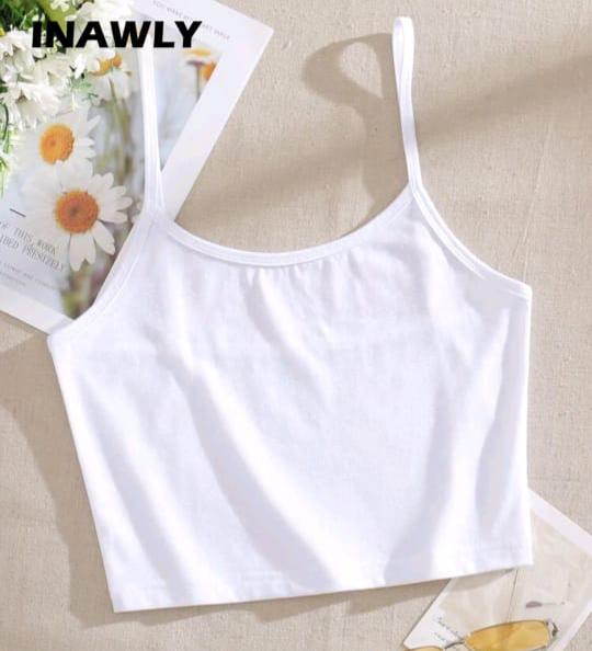 Solid Crop Cami Top