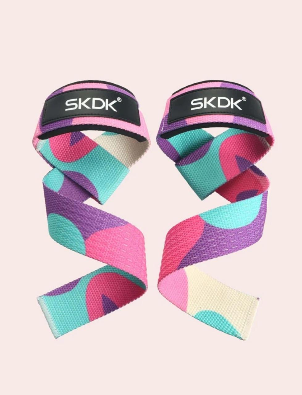 SKDK Anti-slip Knit Detail Letter Graphic Polyester Fitness Bracer