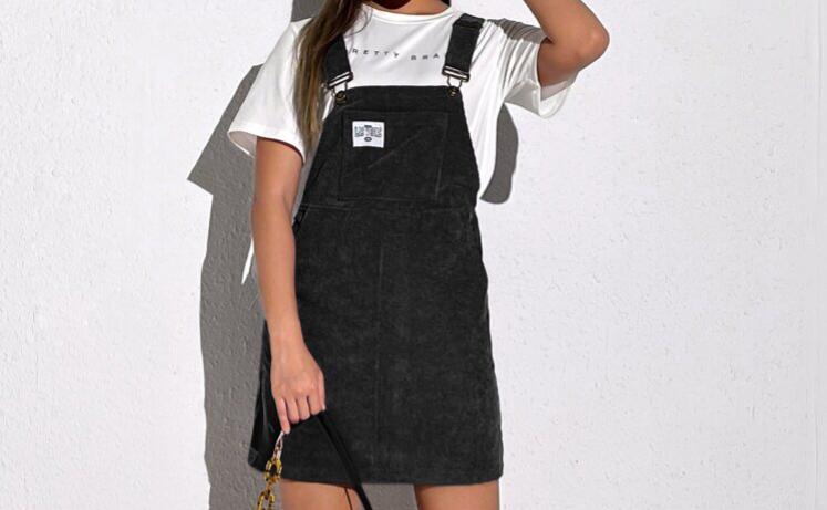 corduroy overall dress