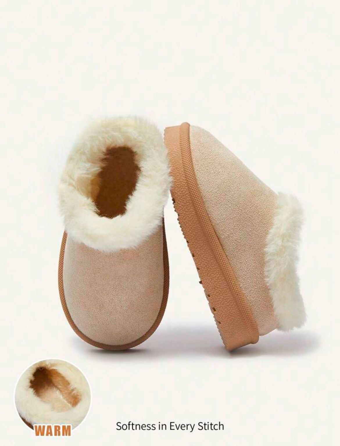 Solid Color Comfy Warm Thermal Slippers