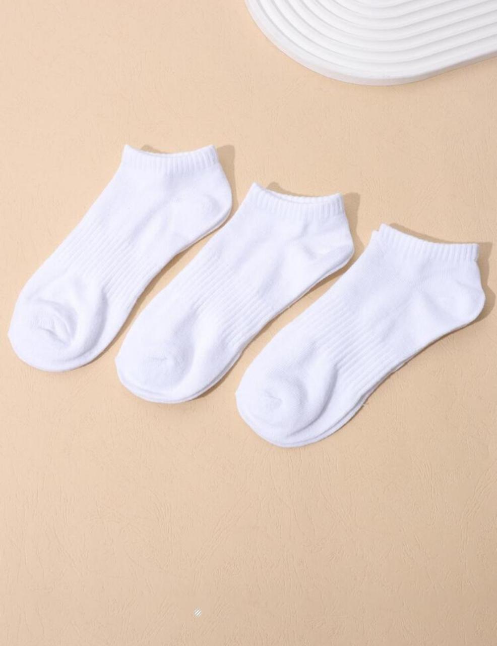 Solid Casual Ankle Socks