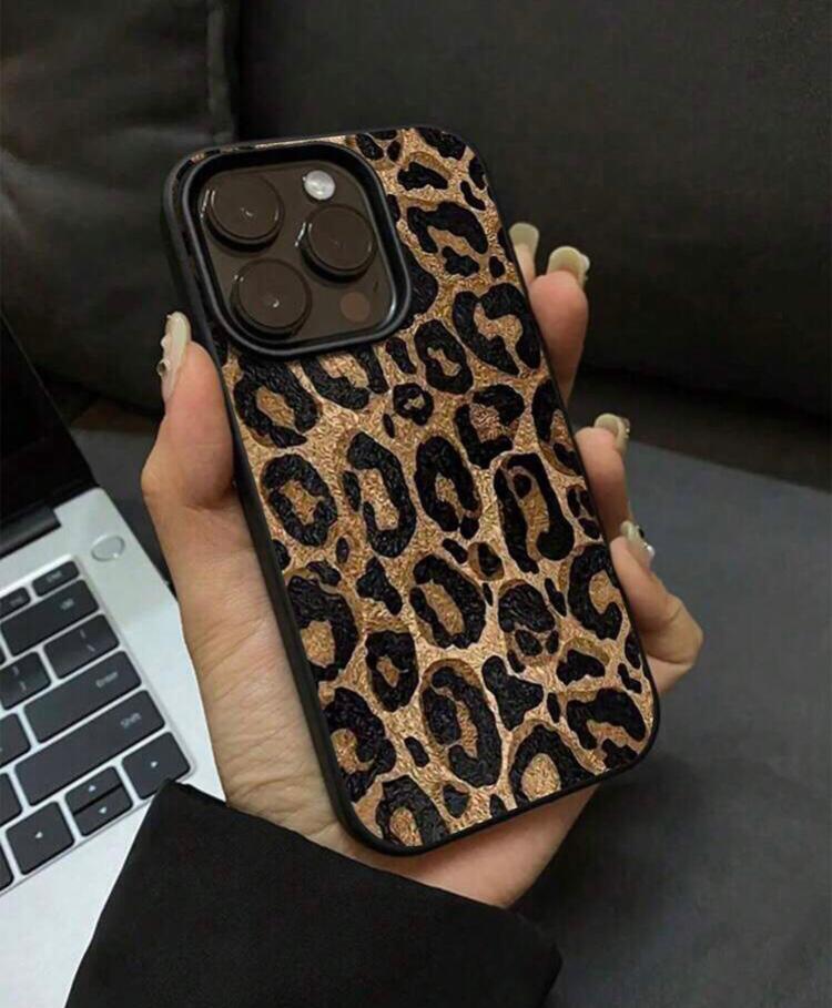 cheetah print apple case