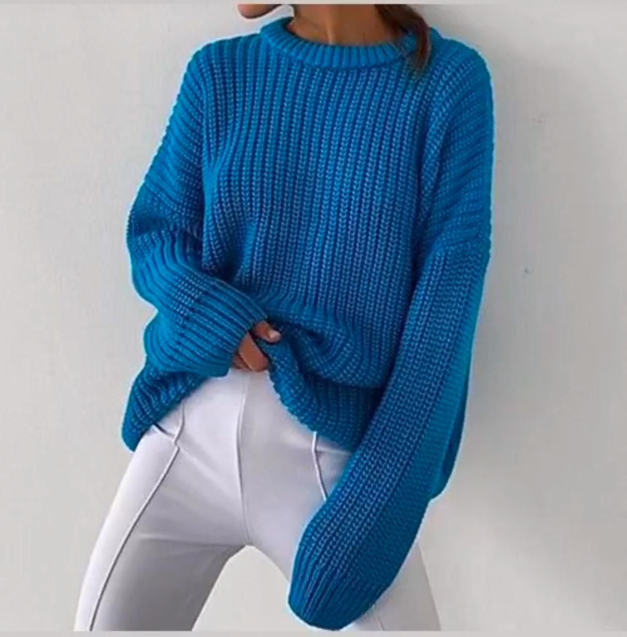 blue pullover