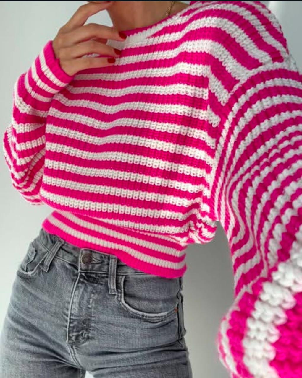 short pink pullover