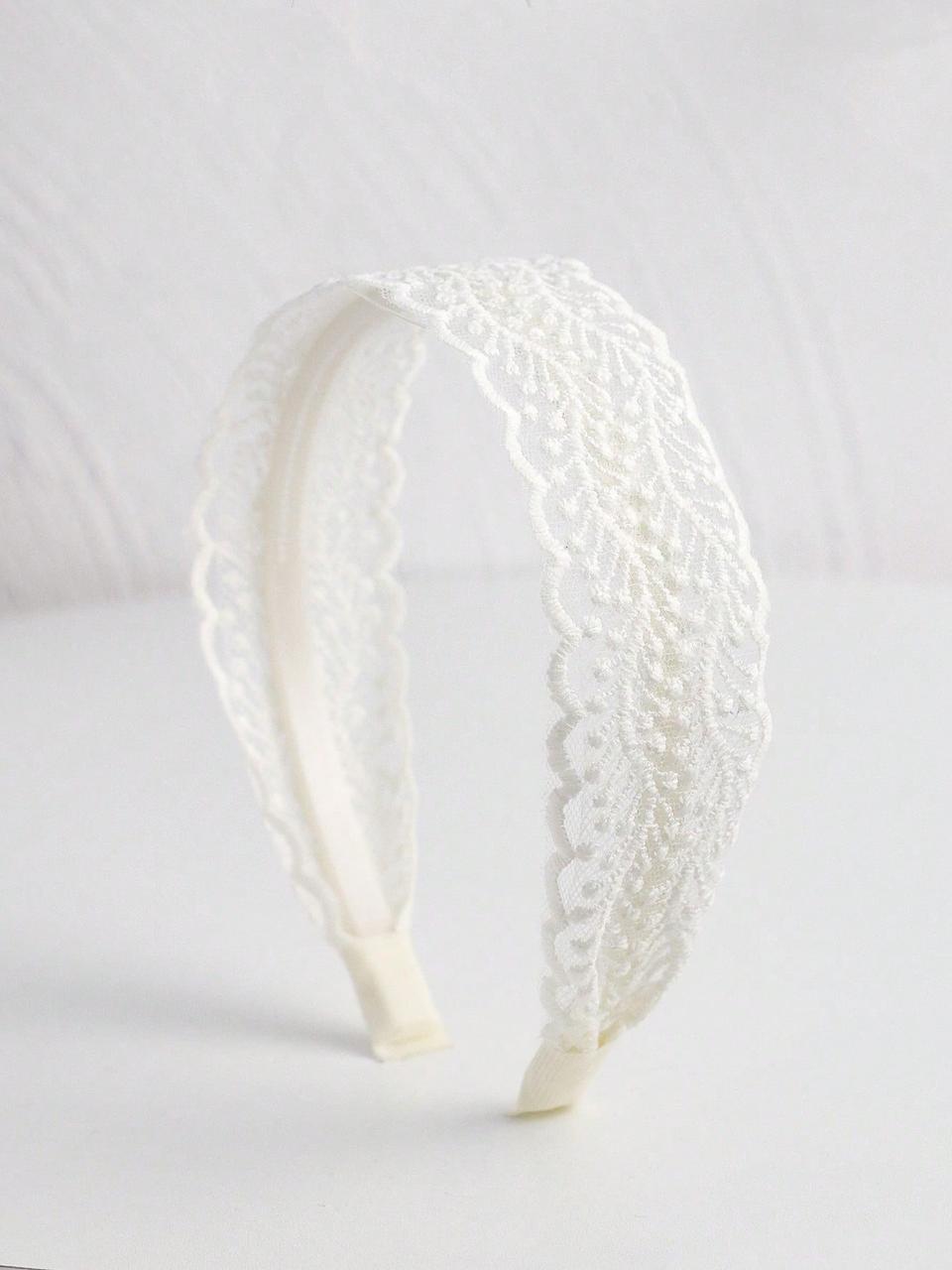 lace decor wide headband