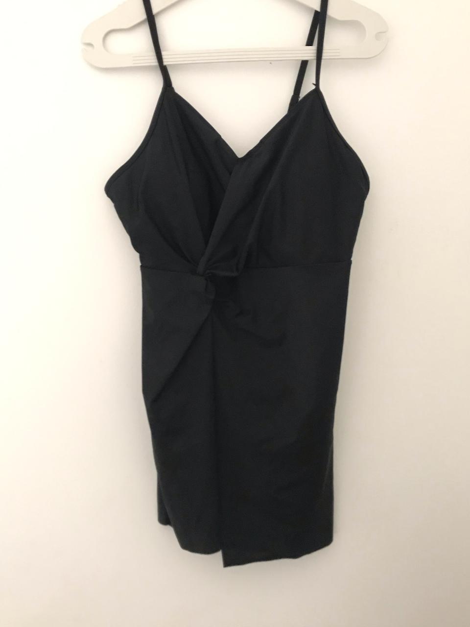 black swimsuit