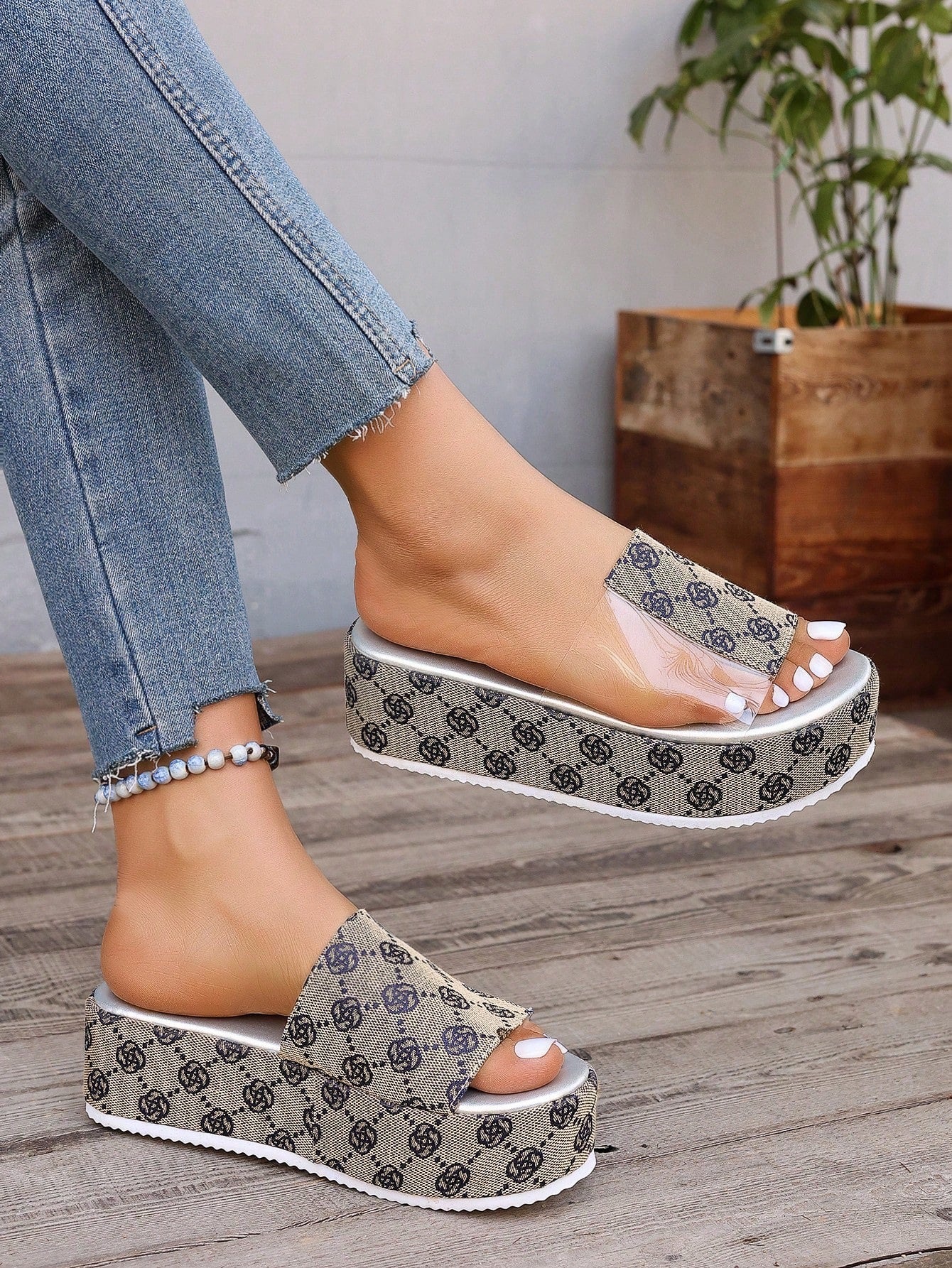 Blue slipper
