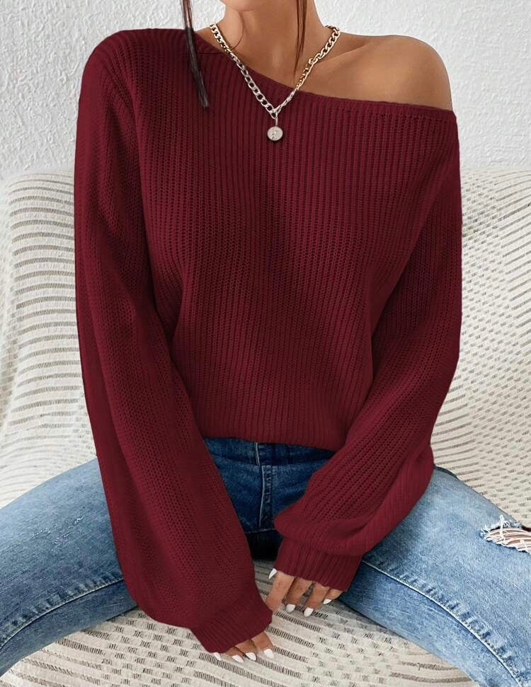 Burgundy pullover
