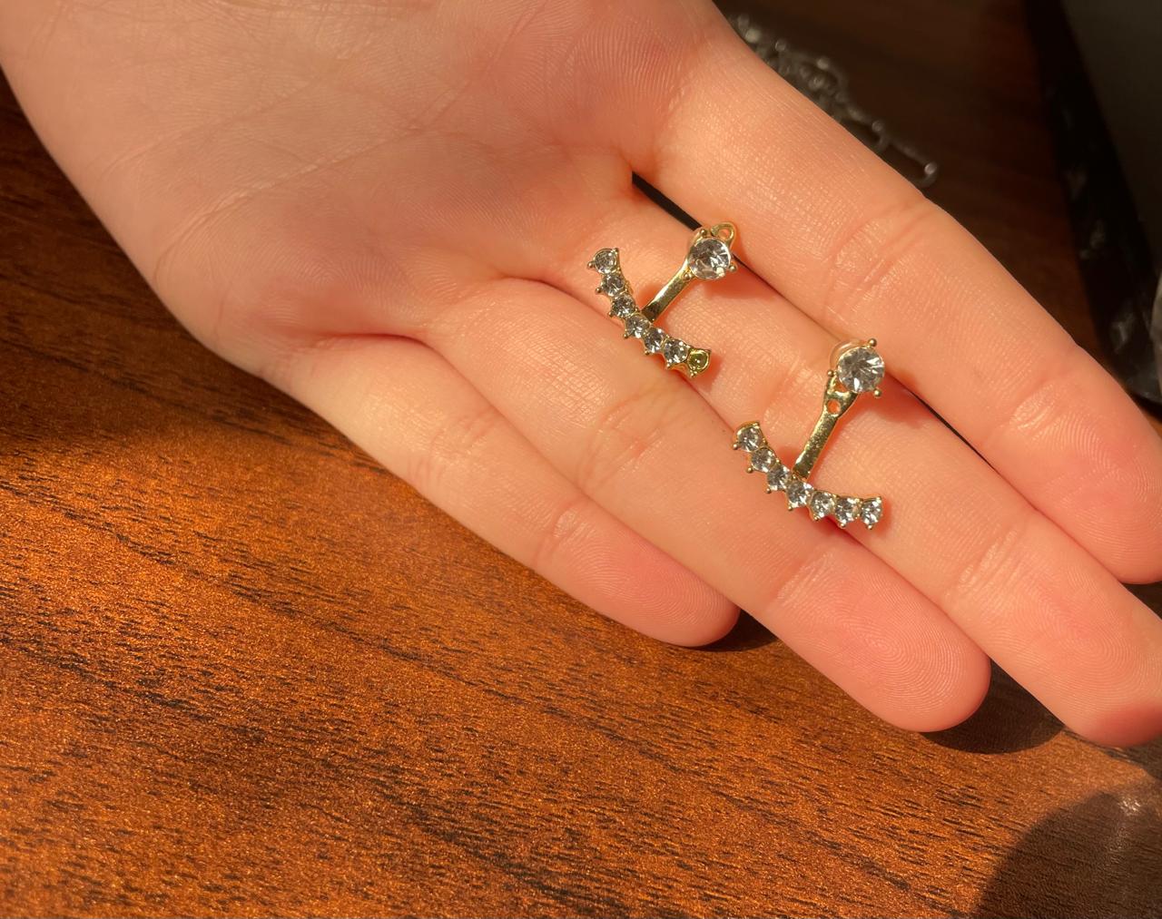 Gold earrings