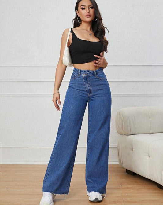High Waist Wide Leg Jeans