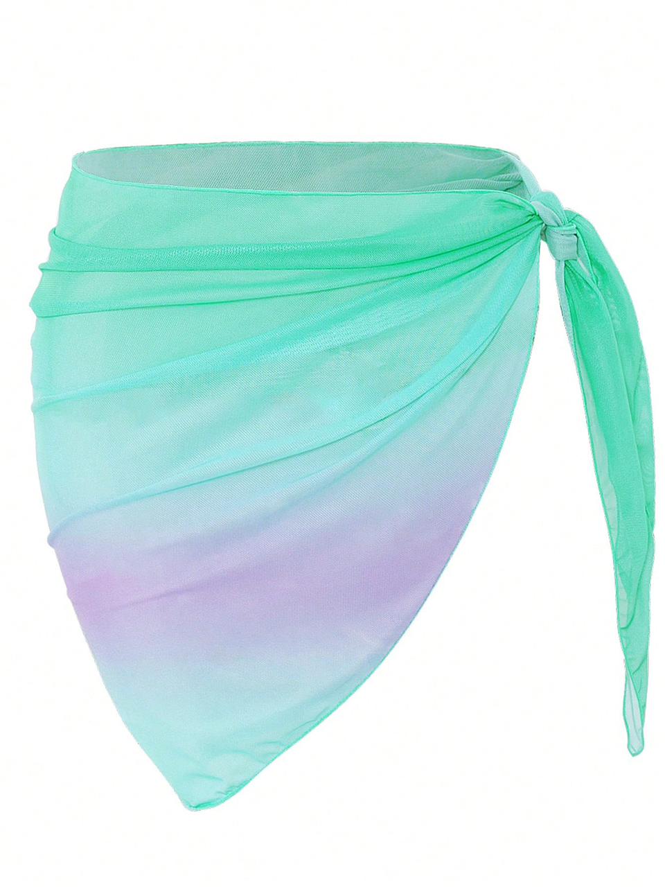Ombre Knot Side Cover Up Skirt