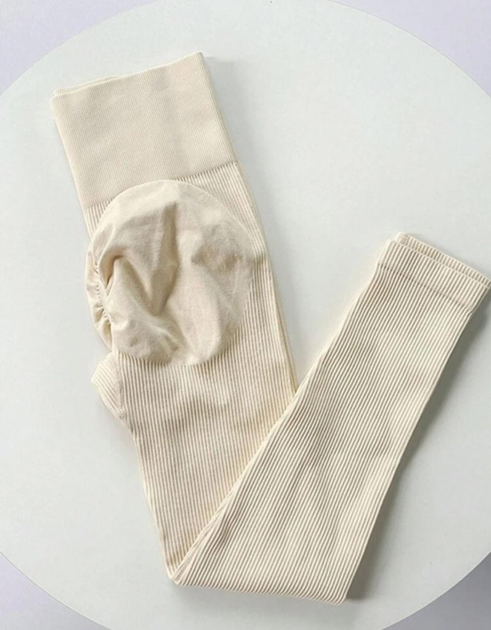 Sexy High Waist Seamless Ribbed Running Yoga