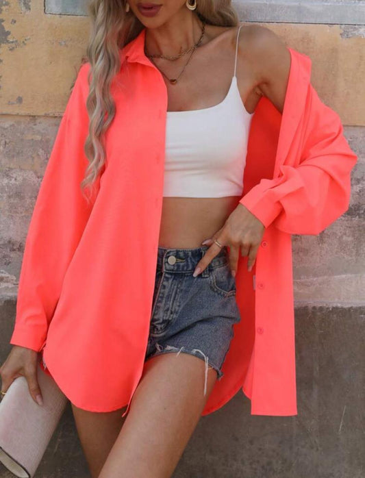Drop Shoulder Long Sleeve Shirt