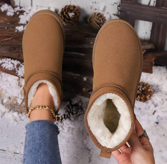 Fluffy Thickened Snow Boots