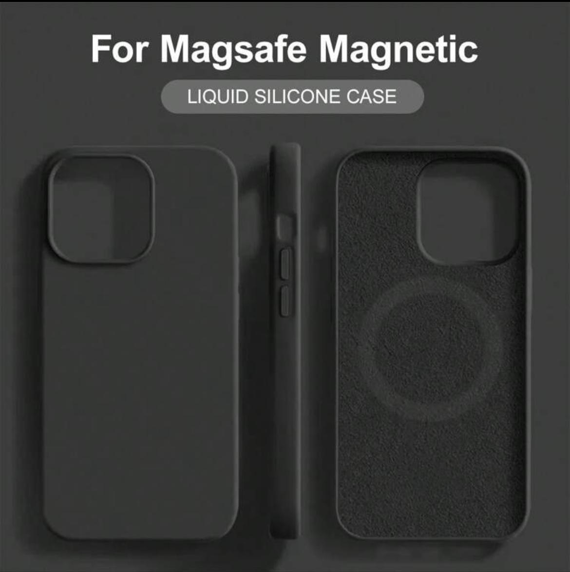 Liquid Silicone Magsafe Magnetic Wireless Charger Case