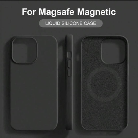 Liquid Silicone Magsafe Magnetic Wireless Charger Case