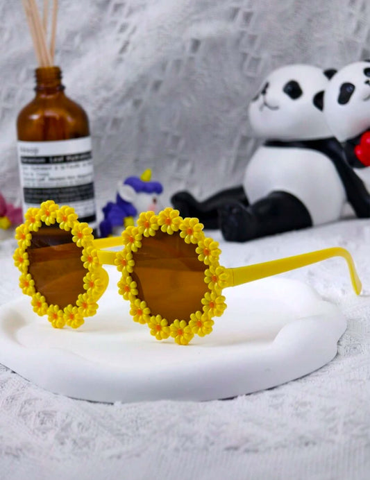 Daisy Flower Decor Glasses