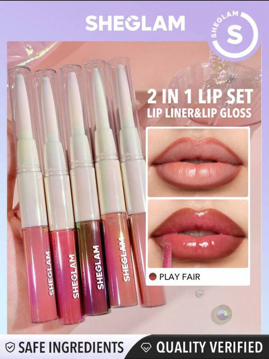 Sheglam Lip Rules Liner & Gloss Pen-Jedgey