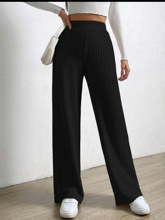 High Waist Straight Leg Pants