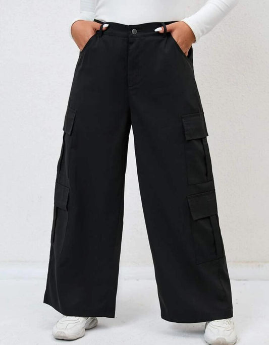 Flap Pocket Side Cargo Pants