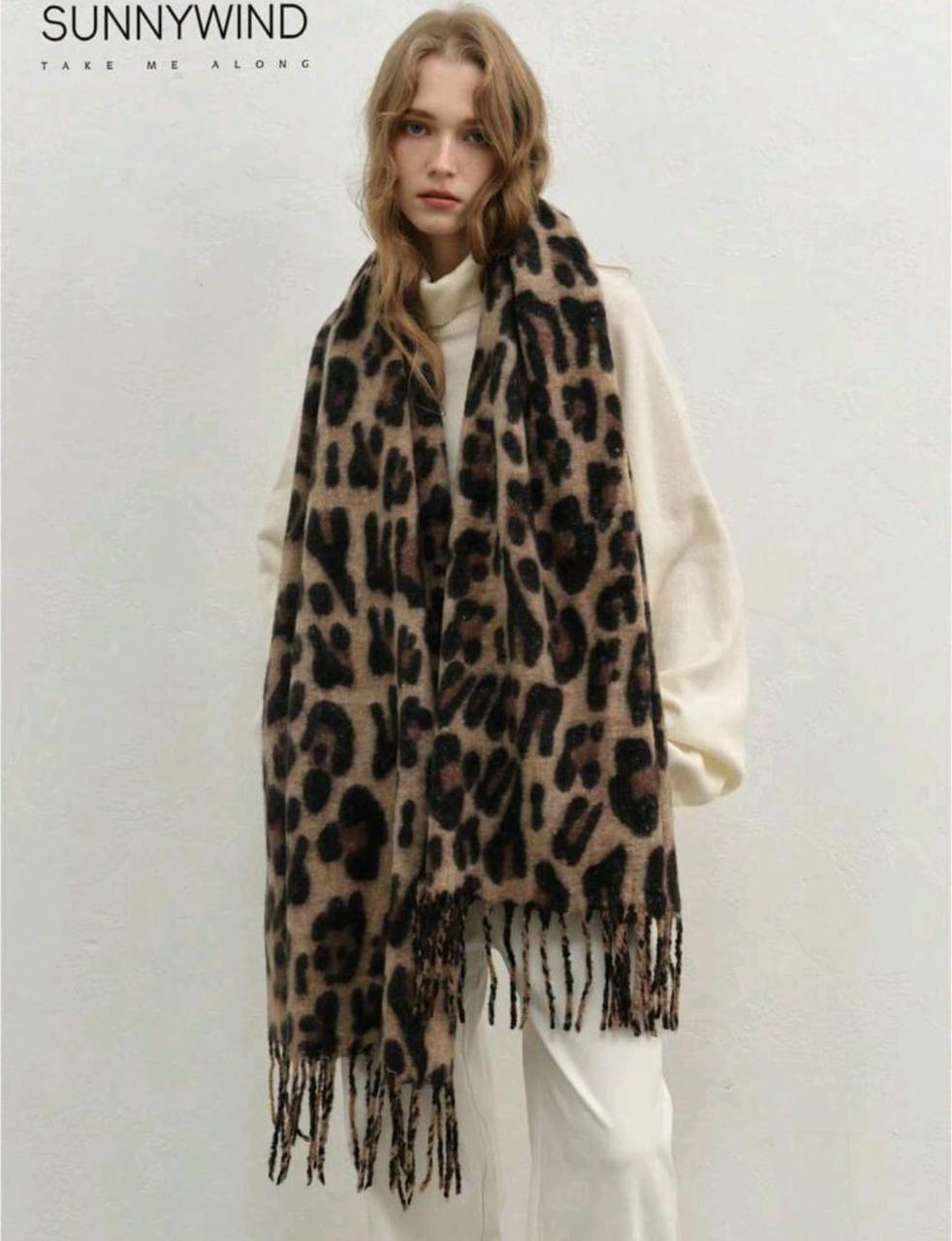 Elegant Leopard Scarf