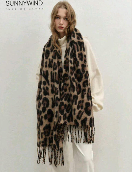 Elegant Leopard Scarf