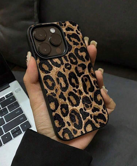cheetah print apple case