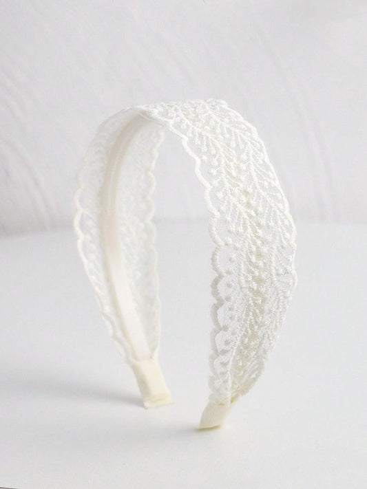 lace decor wide headband