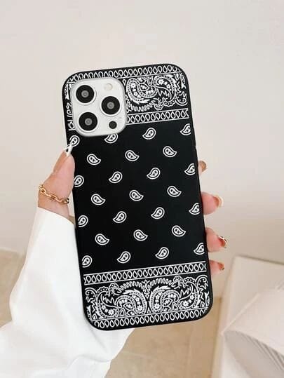 paisley print phone case