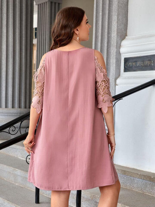 Floral Ruffle Sleeve Dress