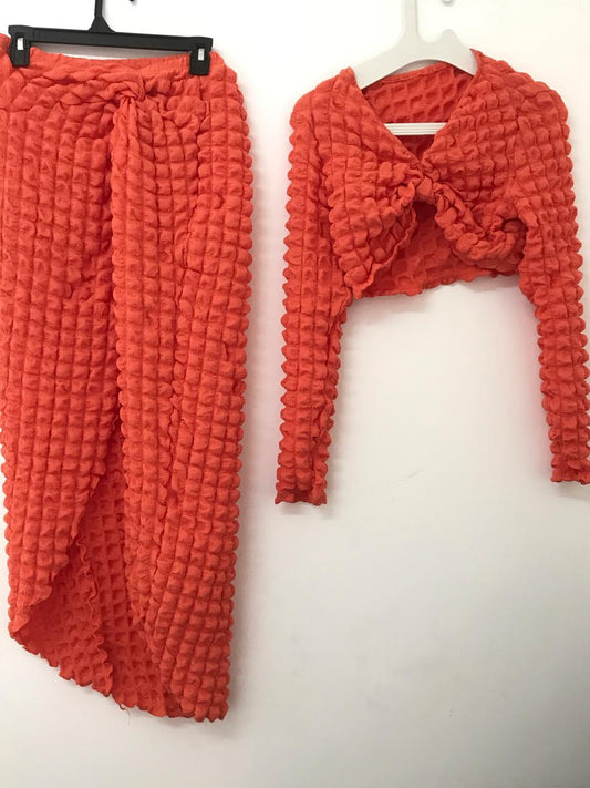 set 2pcs skirt and top
